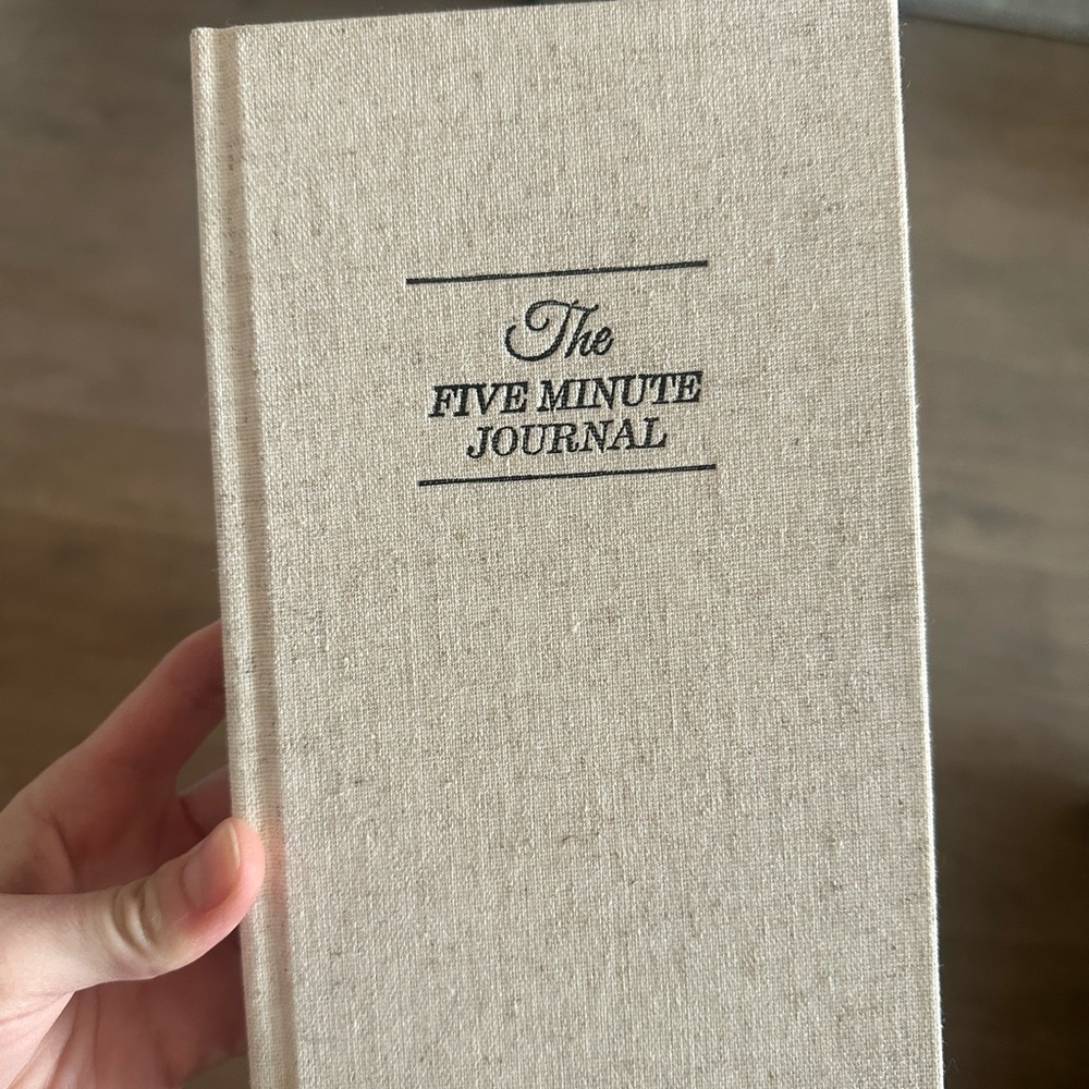 The Five Minute Journal in Beige